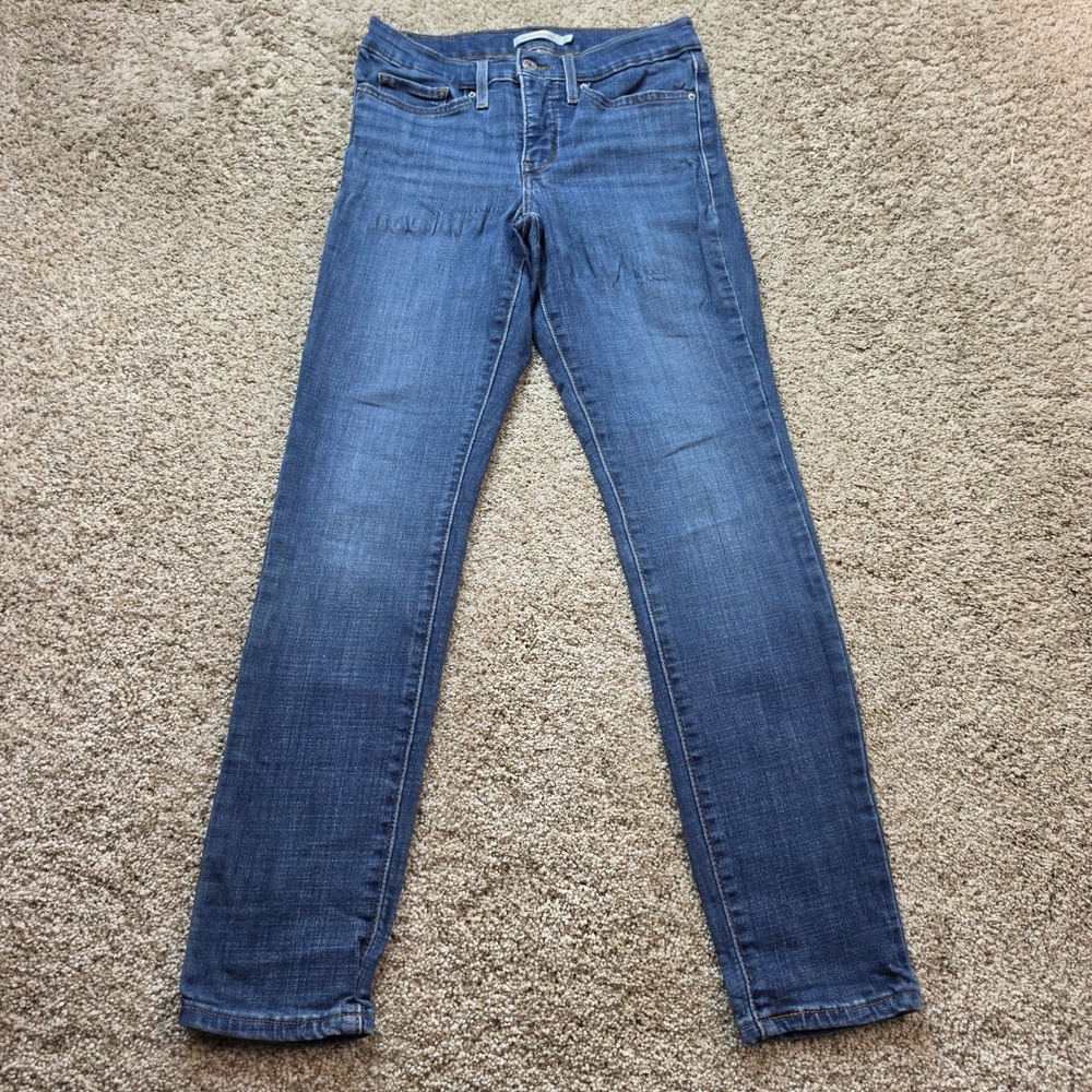 Levi's 311 Shaping Skinny Womens 27 Blue Medium Wash Mid Rise Stretch Denim‎